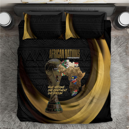 African Nations 2026 World Football Bedding Set We All Make History