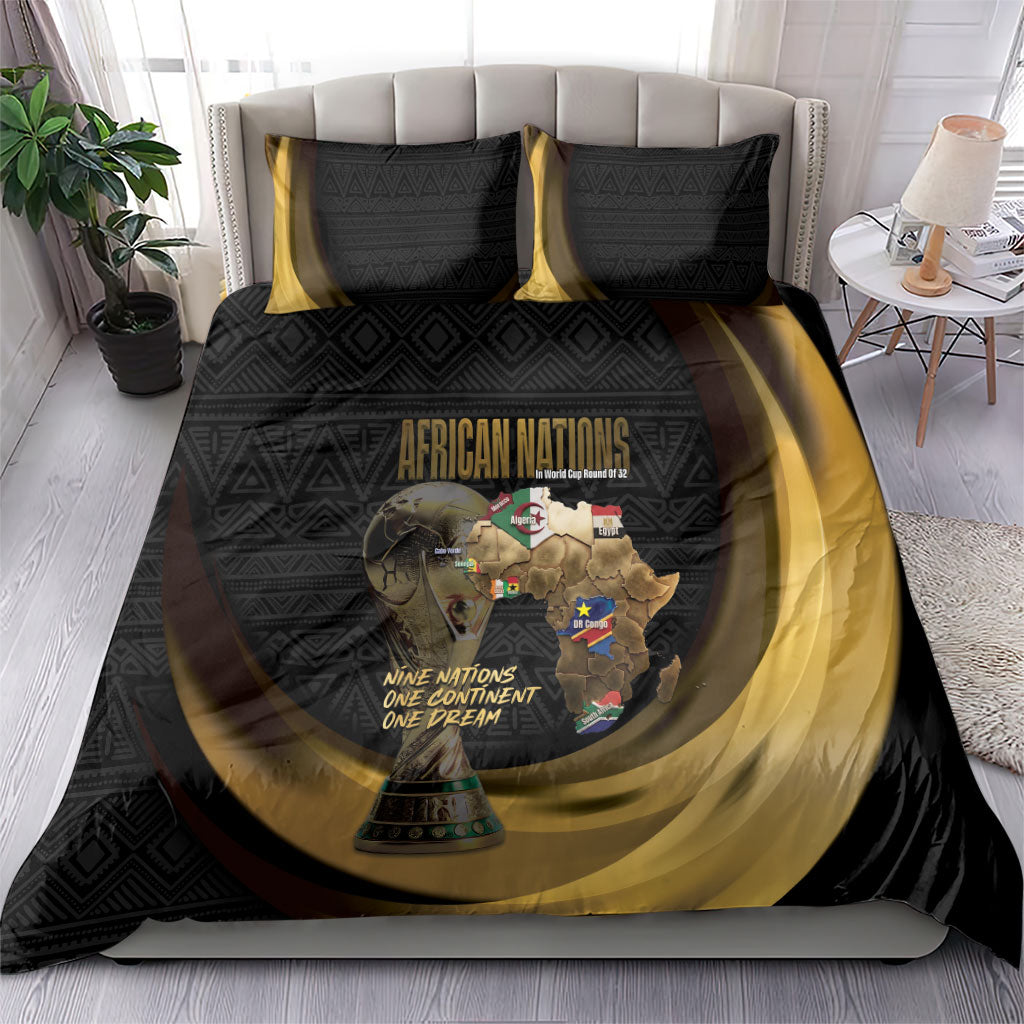 African Nations 2026 World Football Bedding Set We All Make History