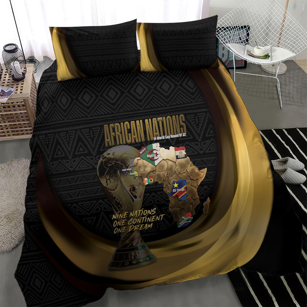 African Nations 2026 World Football Bedding Set We All Make History