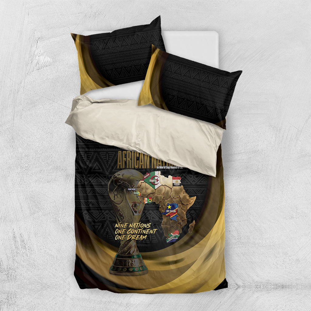 African Nations 2026 World Football Bedding Set We All Make History