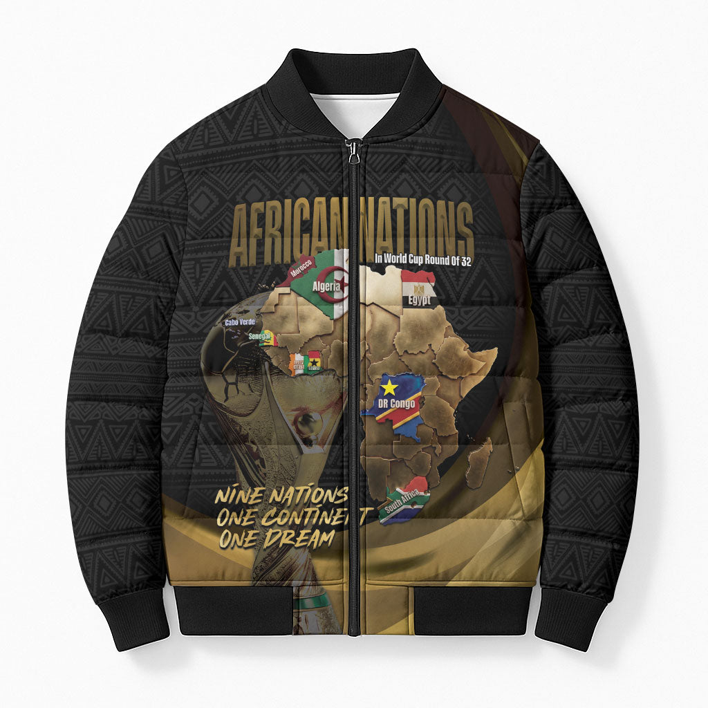 African Nations 2026 World Football Custom Bomber Puffer Jacket We All Make History