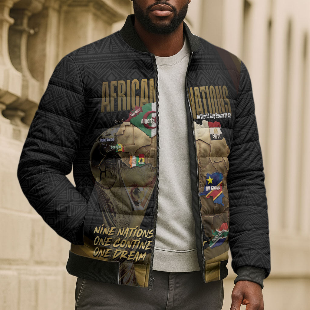 African Nations 2026 World Football Custom Bomber Puffer Jacket We All Make History