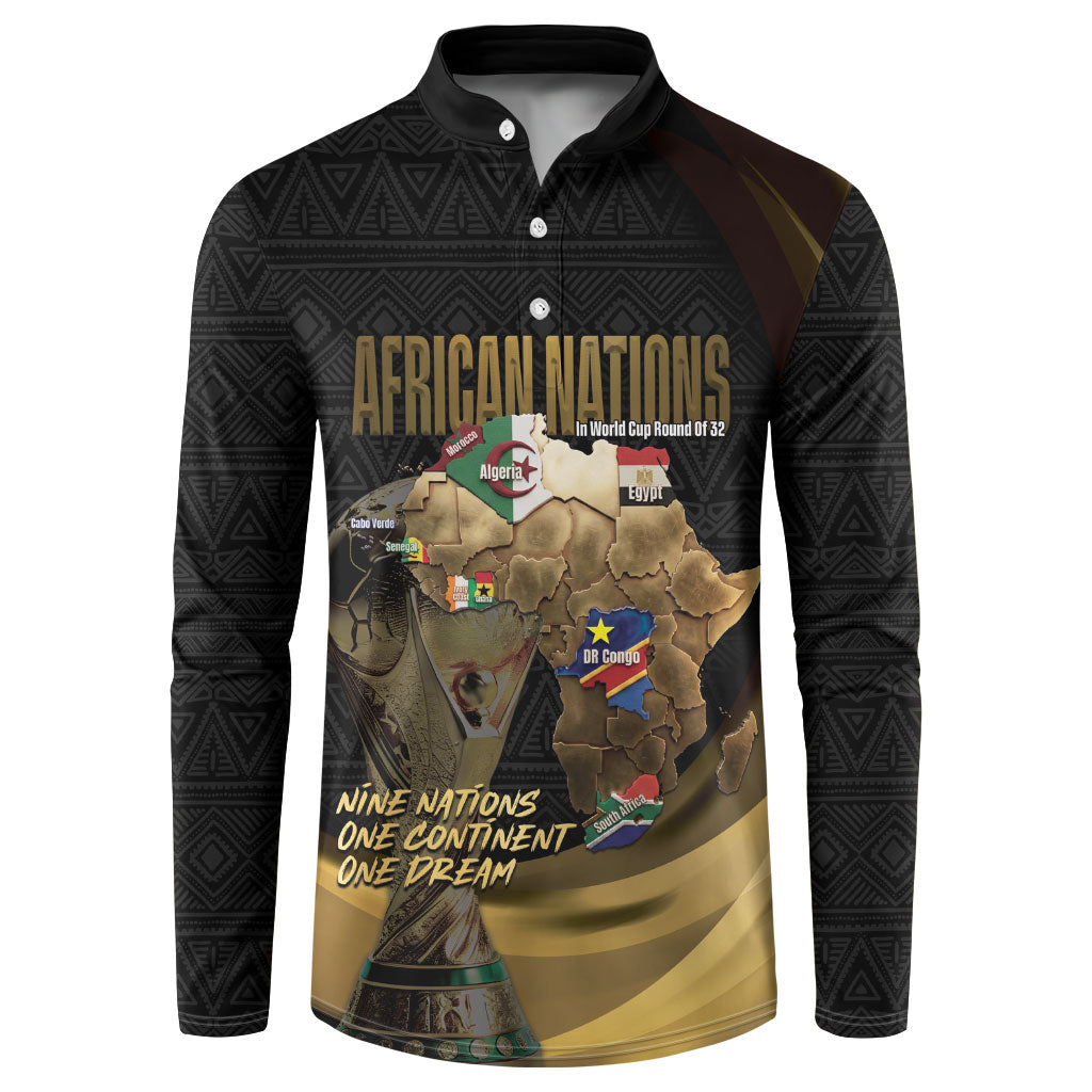 African Nations 2026 World Football Custom Button Sweatshirt We All Make History