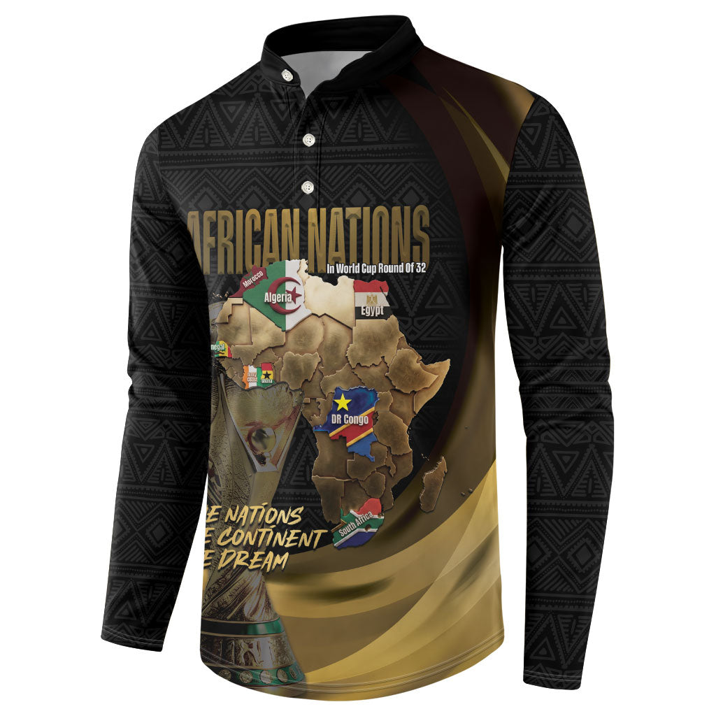 African Nations 2026 World Football Custom Button Sweatshirt We All Make History