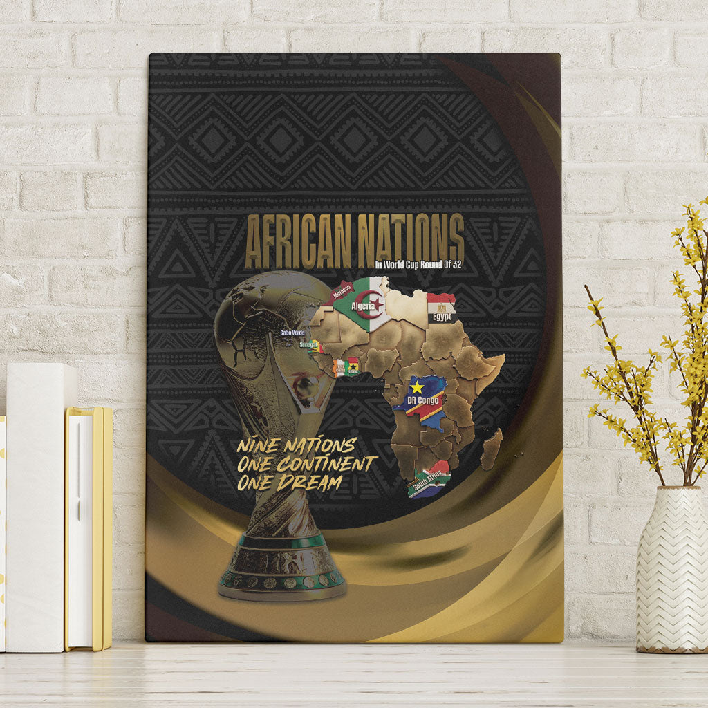 African Nations 2026 World Football Canvas Wall Art We All Make History