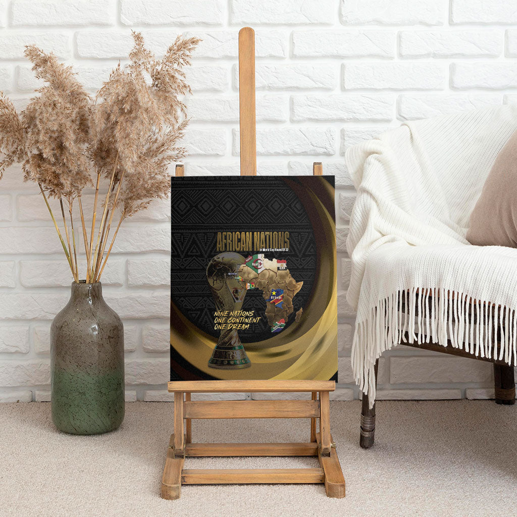 African Nations 2026 World Football Canvas Wall Art We All Make History
