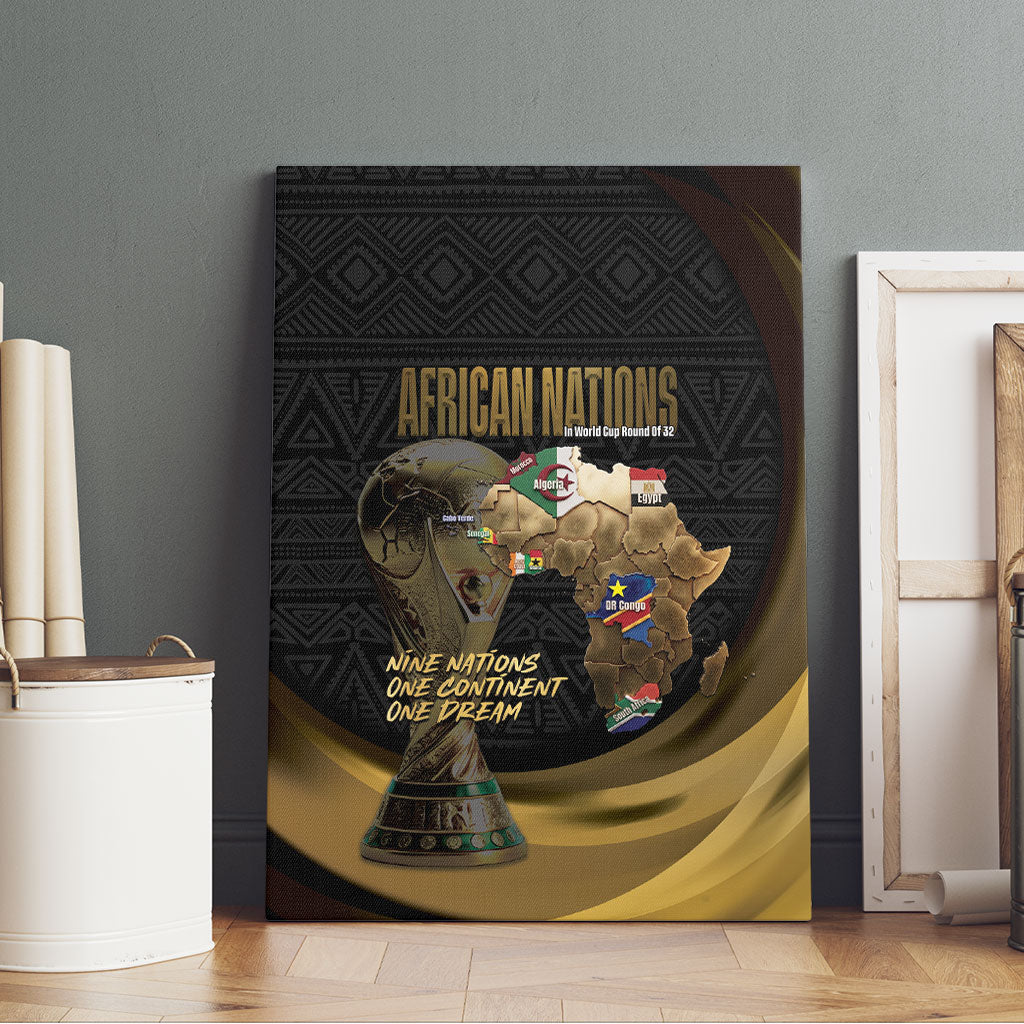 African Nations 2026 World Football Canvas Wall Art We All Make History