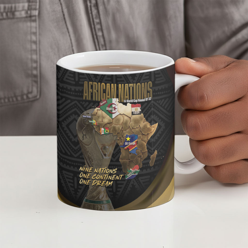 African Nations 2026 World Football Custom Ceramic Mug We All Make History