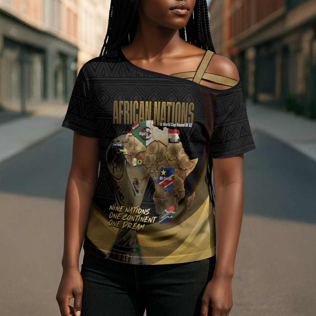 African Nations 2026 World Football Custom Cross Shoulder Shirt We All Make History