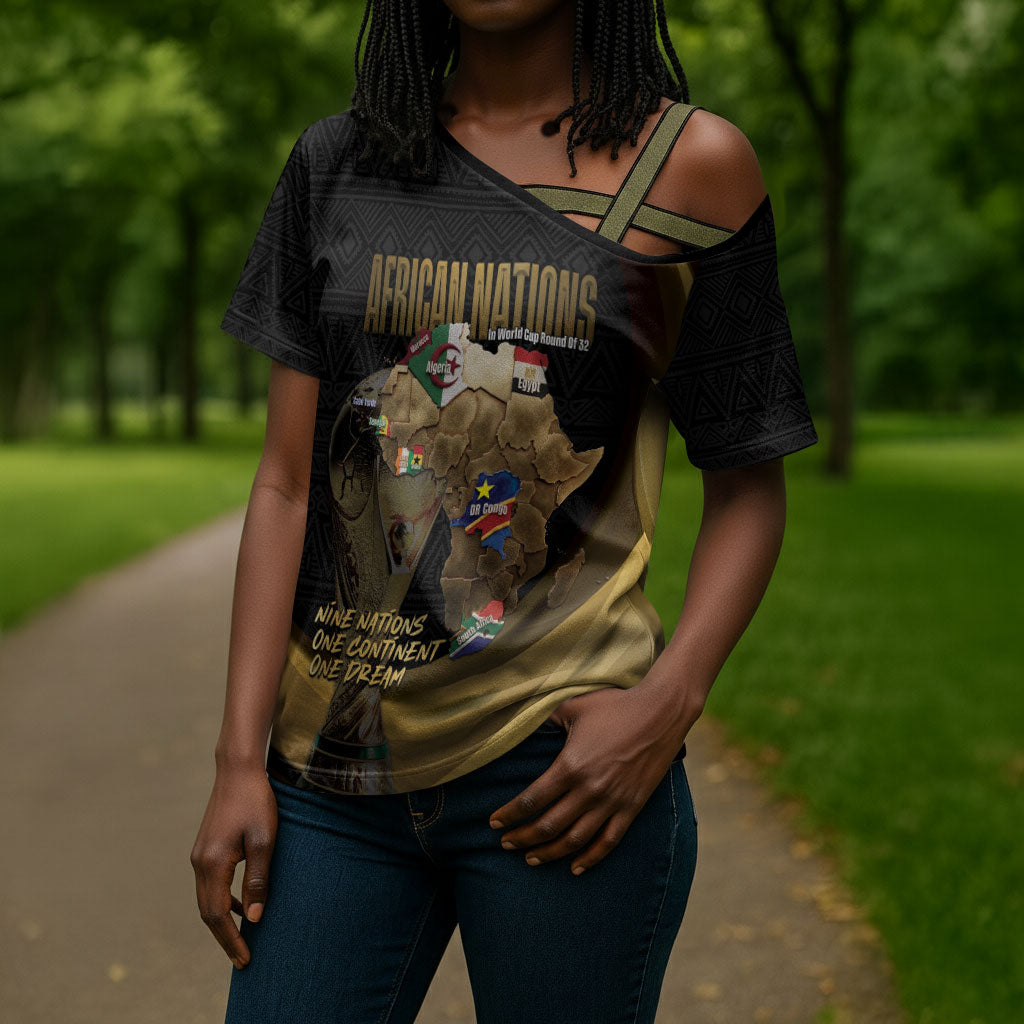 African Nations 2026 World Football Custom Cross Shoulder Shirt We All Make History