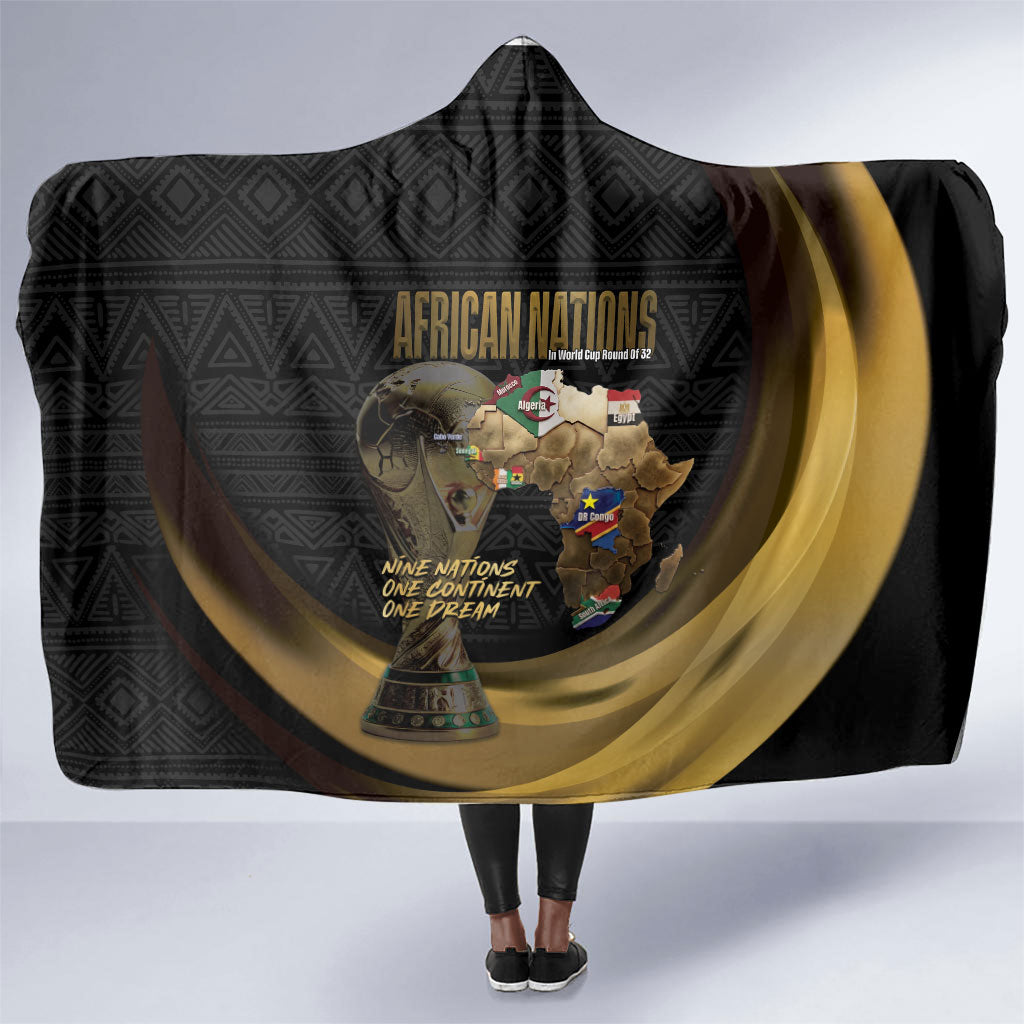 African Nations 2026 World Football Hooded Blanket We All Make History