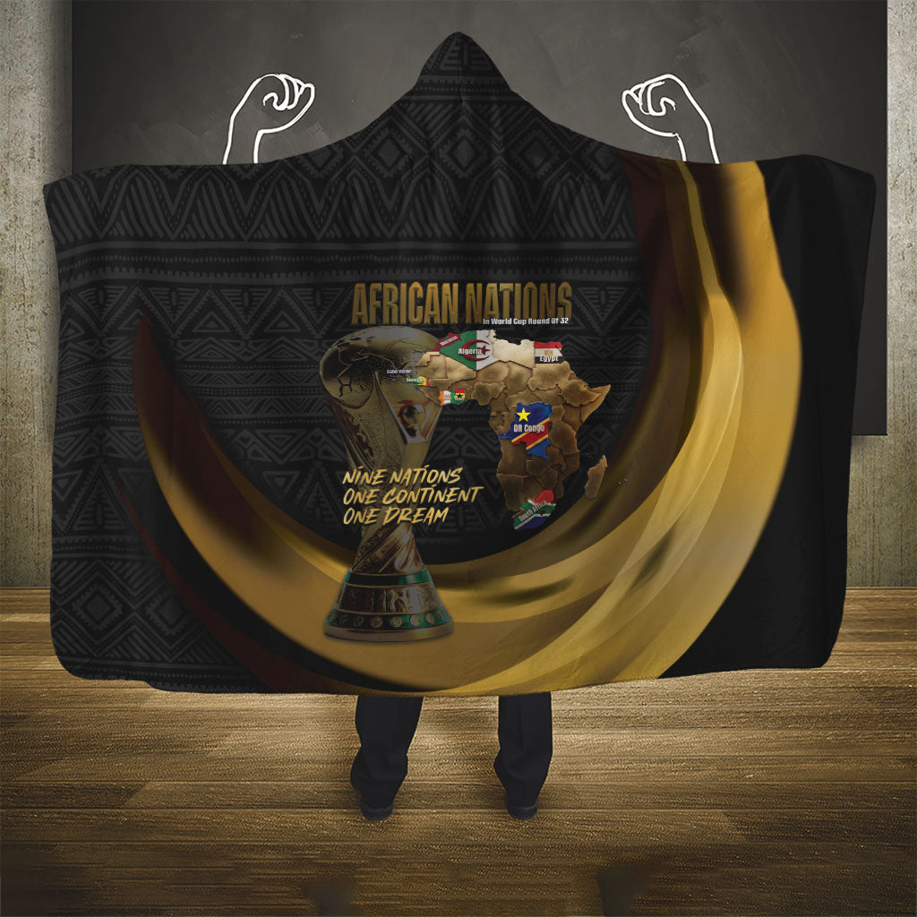 African Nations 2026 World Football Hooded Blanket We All Make History
