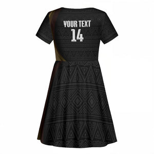African Nations 2026 World Football Custom Kid Short Sleeve Dress We All Make History