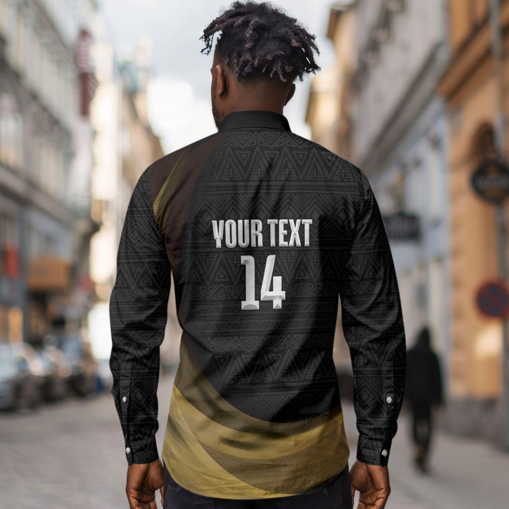 African Nations 2026 World Football Custom Long Sleeve Button Shirt We All Make History