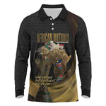 African Nations 2026 World Football Custom Long Sleeve Polo Shirt We All Make History