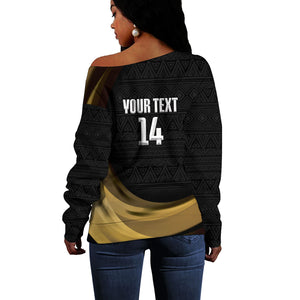 African Nations 2026 World Football Custom Off Shoulder Sweater We All Make History