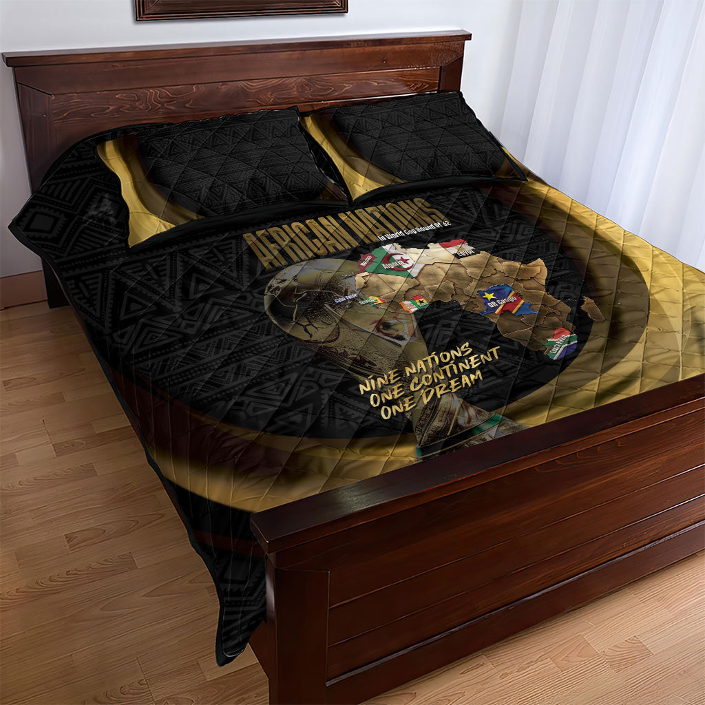 African Nations 2026 World Football Quilt Bed Set We All Make History