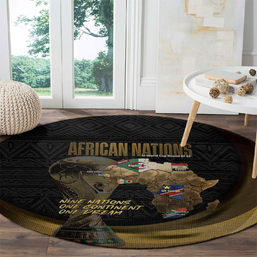 African Nations 2026 World Football Round Carpet We All Make History
