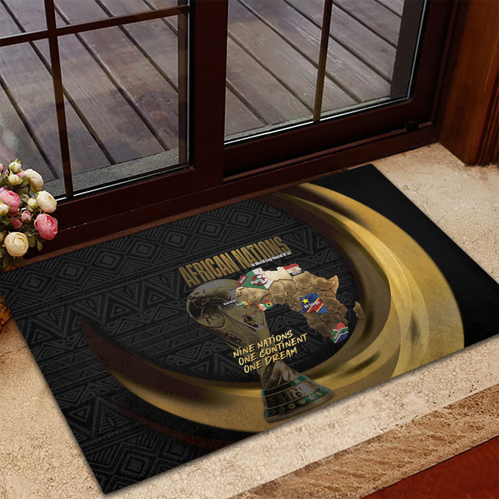 African Nations 2026 World Football Rubber Doormat We All Make History