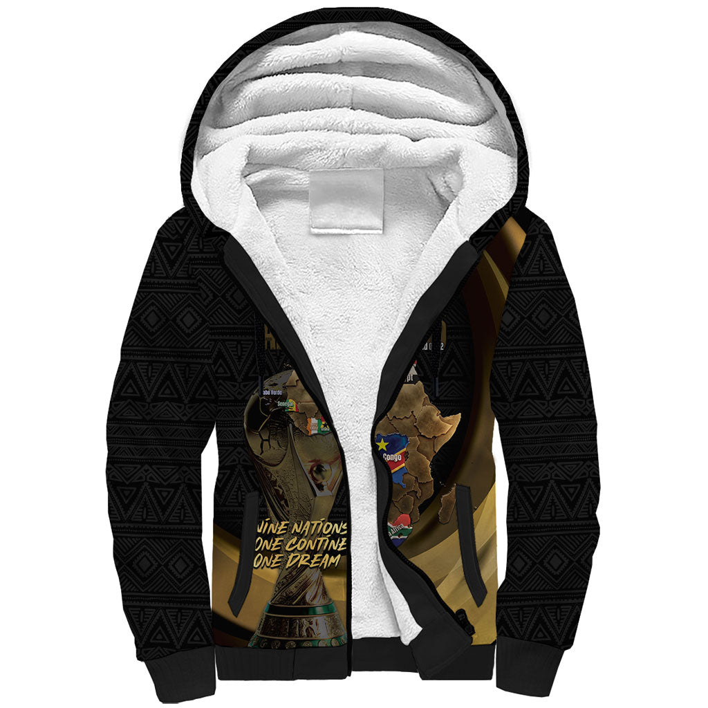 African Nations 2026 World Football Custom Sherpa Hoodie We All Make History