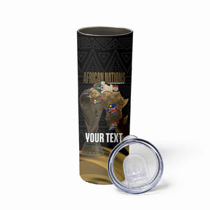 African Nations 2026 World Football Custom Skinny Tumbler We All Make History