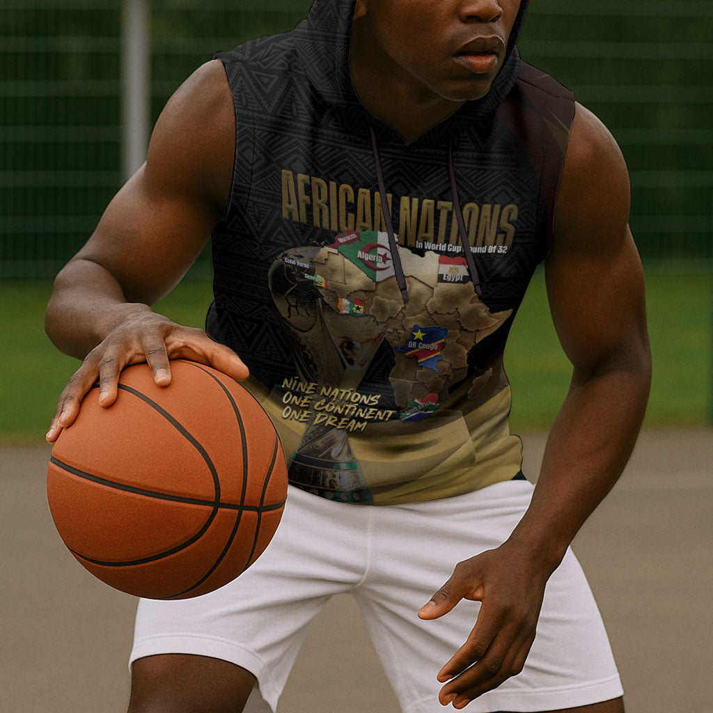African Nations 2026 World Football Custom Sleeveless Hoodie We All Make History