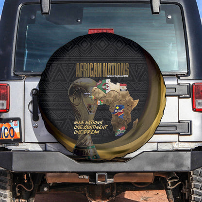 African Nations 2026 World Football Spare Tire Cover We All Make History
