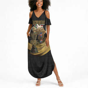 African Nations 2026 World Football Custom Summer Maxi Dress We All Make History