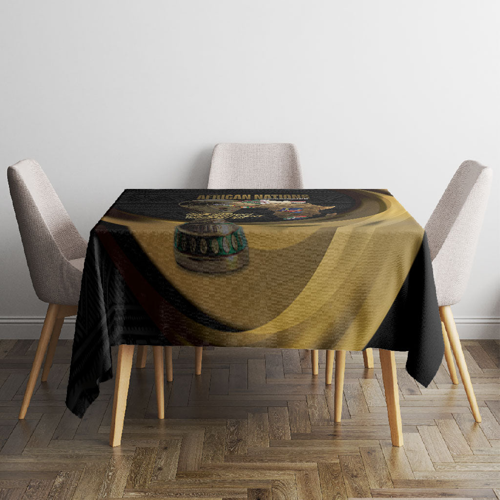 African Nations 2026 World Football Tablecloth We All Make History