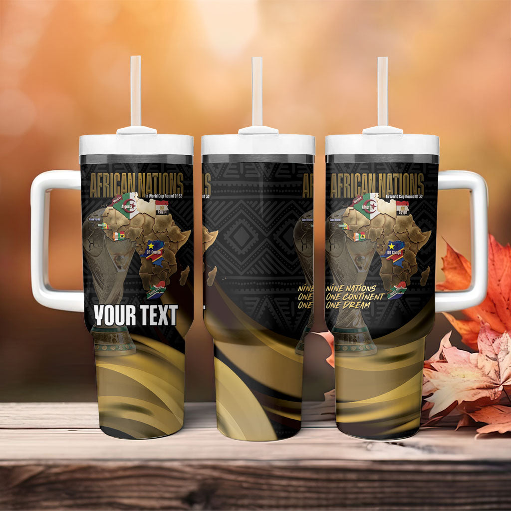 African Nations 2026 World Football Custom Tumbler With Handle We All Make History