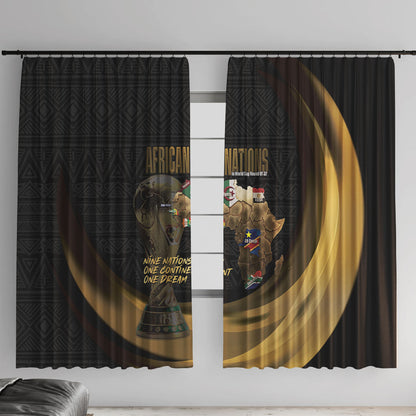 African Nations 2026 World Football Window Curtain We All Make History