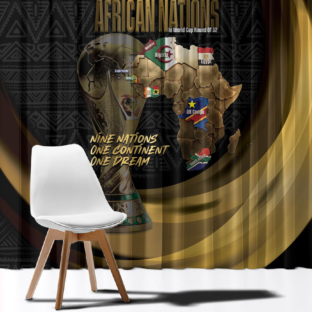 African Nations 2026 World Football Window Curtain We All Make History