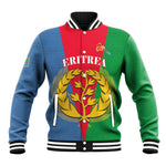 Personalised Eritrea Baseball Jacket Eritrean Map Mix African Pattern Simple Style LT14