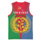 Personalised Eritrea Basketball Jersey Eritrean Map Mix African Pattern Simple Style LT14