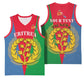 Personalised Eritrea Basketball Jersey Eritrean Map Mix African Pattern Simple Style LT14