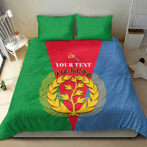 Personalised Eritrea Bedding Set Eritrean Map Mix African Pattern Simple Style