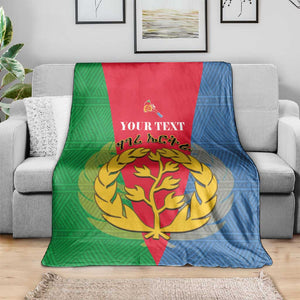 Personalised Eritrea Blanket Eritrean Map Mix African Pattern Simple Style