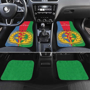 Personalised Eritrea Car Mats Eritrean Map Mix African Pattern Simple Style