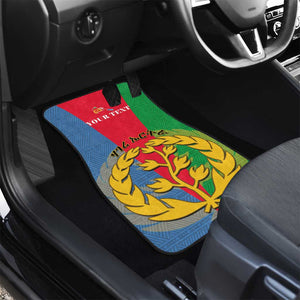 Personalised Eritrea Car Mats Eritrean Map Mix African Pattern Simple Style