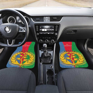 Personalised Eritrea Car Mats Eritrean Map Mix African Pattern Simple Style