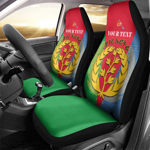 Personalised Eritrea Car Seat Cover Eritrean Map Mix African Pattern Simple Style