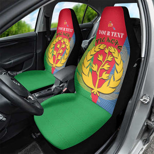 Personalised Eritrea Car Seat Cover Eritrean Map Mix African Pattern Simple Style