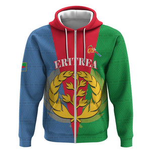 Personalised Eritrea Hoodie Eritrean Map Mix African Pattern Simple Style