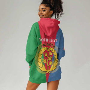 Personalised Eritrea Hoodie Dress Eritrean Map Mix African Pattern Simple Style