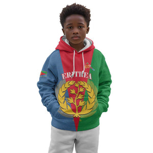 Personalised Eritrea Kid Hoodie Eritrean Map Mix African Pattern Simple Style