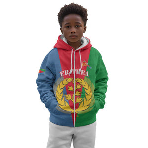 Personalised Eritrea Kid Hoodie Eritrean Map Mix African Pattern Simple Style