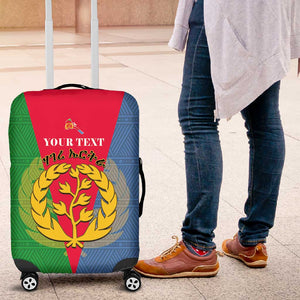 Personalised Eritrea Luggage Cover Eritrean Map Mix African Pattern Simple Style