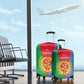 Personalised Eritrea Luggage Cover Eritrean Map Mix African Pattern Simple Style