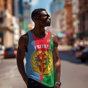 Personalised Eritrea Men Tank Top Eritrean Map Mix African Pattern Simple Style