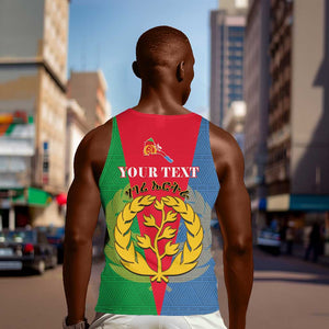 Personalised Eritrea Men Tank Top Eritrean Map Mix African Pattern Simple Style